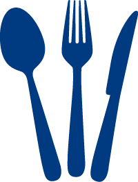 Schluckstörungen - Besteck als Symbol für Probleme beim Essen